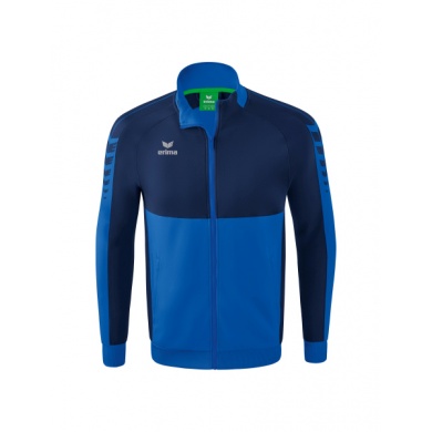 Erima Training Jacket Six Wings Worker (100% Polyester, Stand-up collar, durable) royal blue/navy blue Men